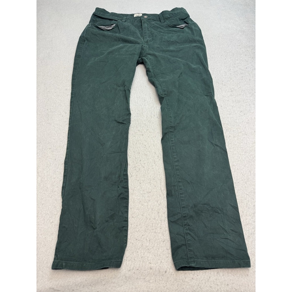 Flint And Tinder Chino Pants Mens 34x30 Green Straight Fit Stretch Casual
